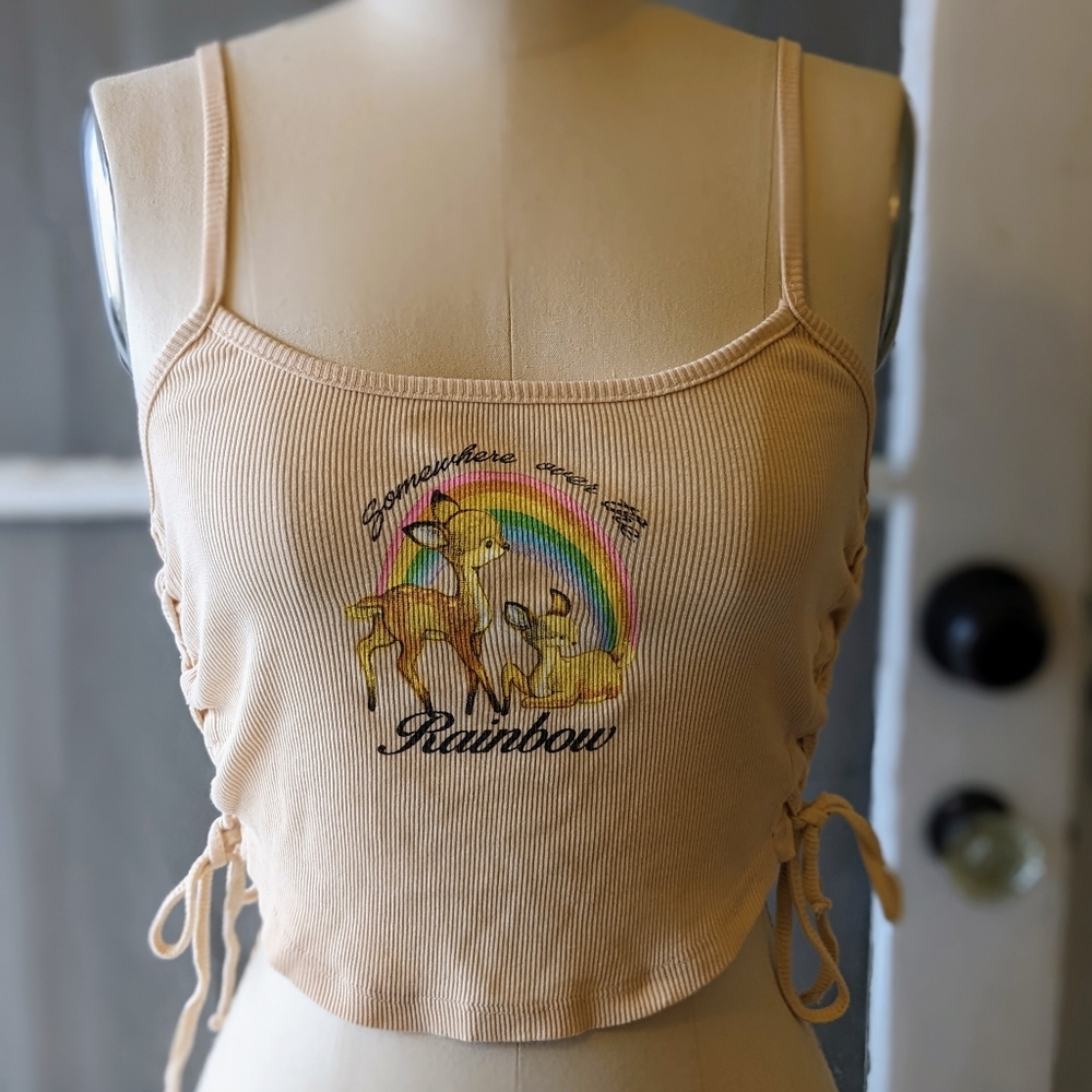 Fun 90's tank with cute Bambi 🌈